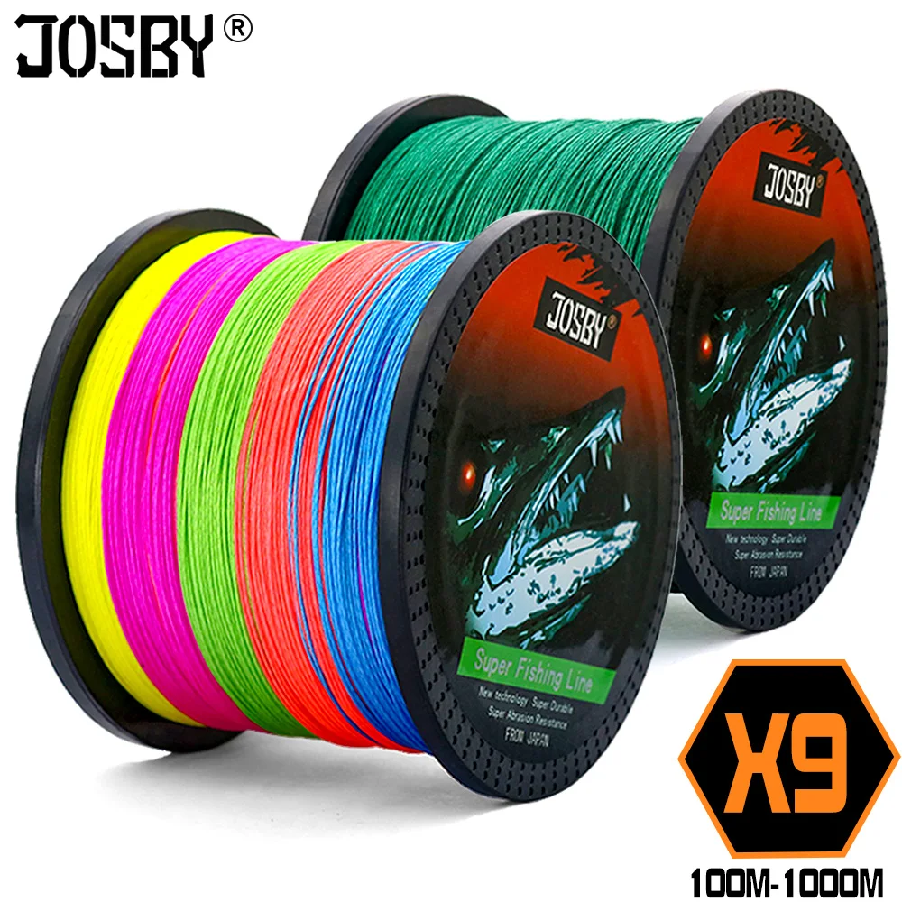 JOSBY рыболовная леска для ловли нахлыстом рыба ПЭ плетеная многонитевая