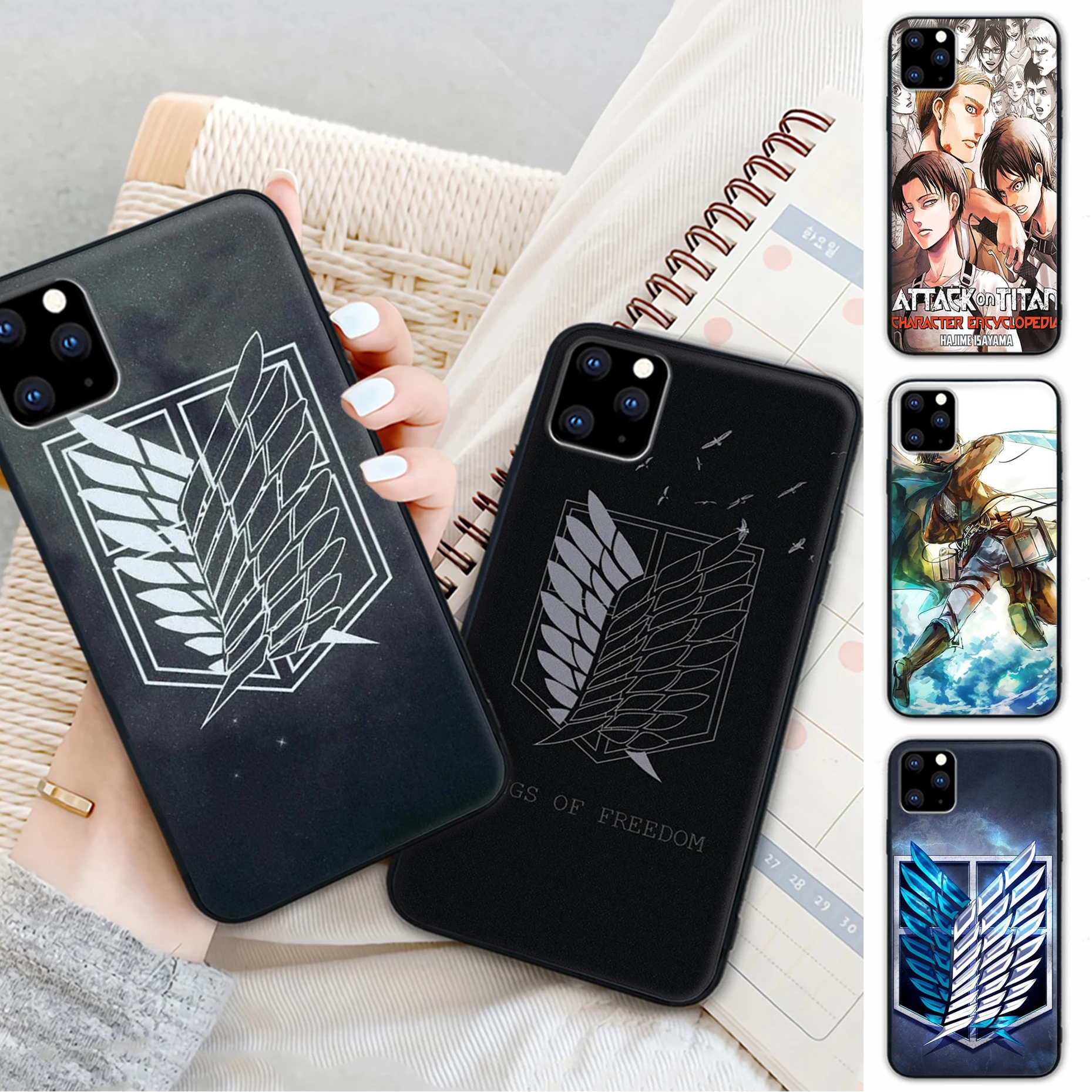 

Luxury Anime Attack On Titan Telephone Cover For Huawei Honor 20 10 9 Lite 7A 9X 8x 8 S 20s 30 PRO PLAY Case