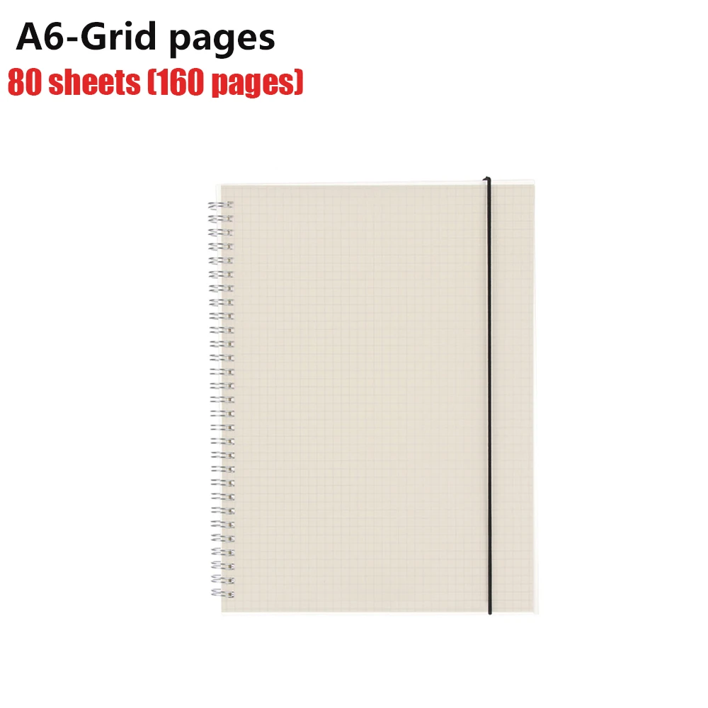 A6-Grid pages Поставщик канцелярских товаров черный пиратский блокнот альбом для рисования дневник Рисунок Живопись чехол с граффити бумага эскиз книга - Цвет: A6-Grid pages