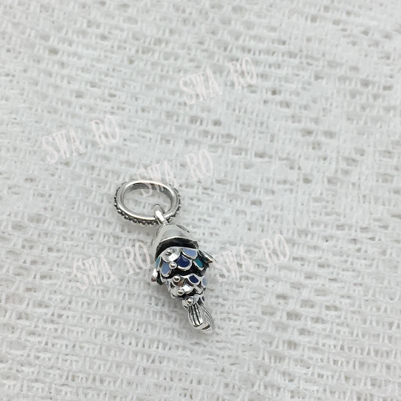 

2021 Summer New High-quality Blue Scaled Fish Dangle Charm, Fashion Jewelry Give Women Romantic Bracelet Accessories Gift