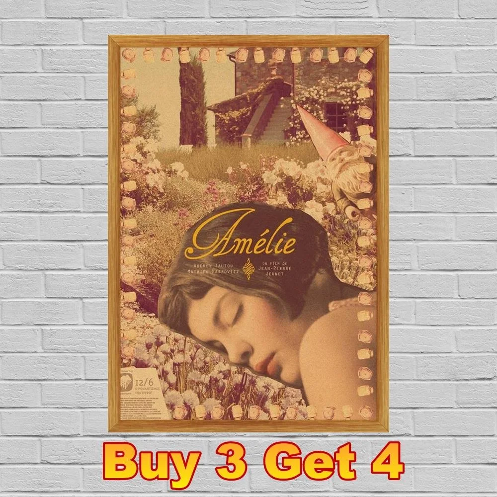 Классические ретро Стикеры для стен из крафт-бумаги Amelie