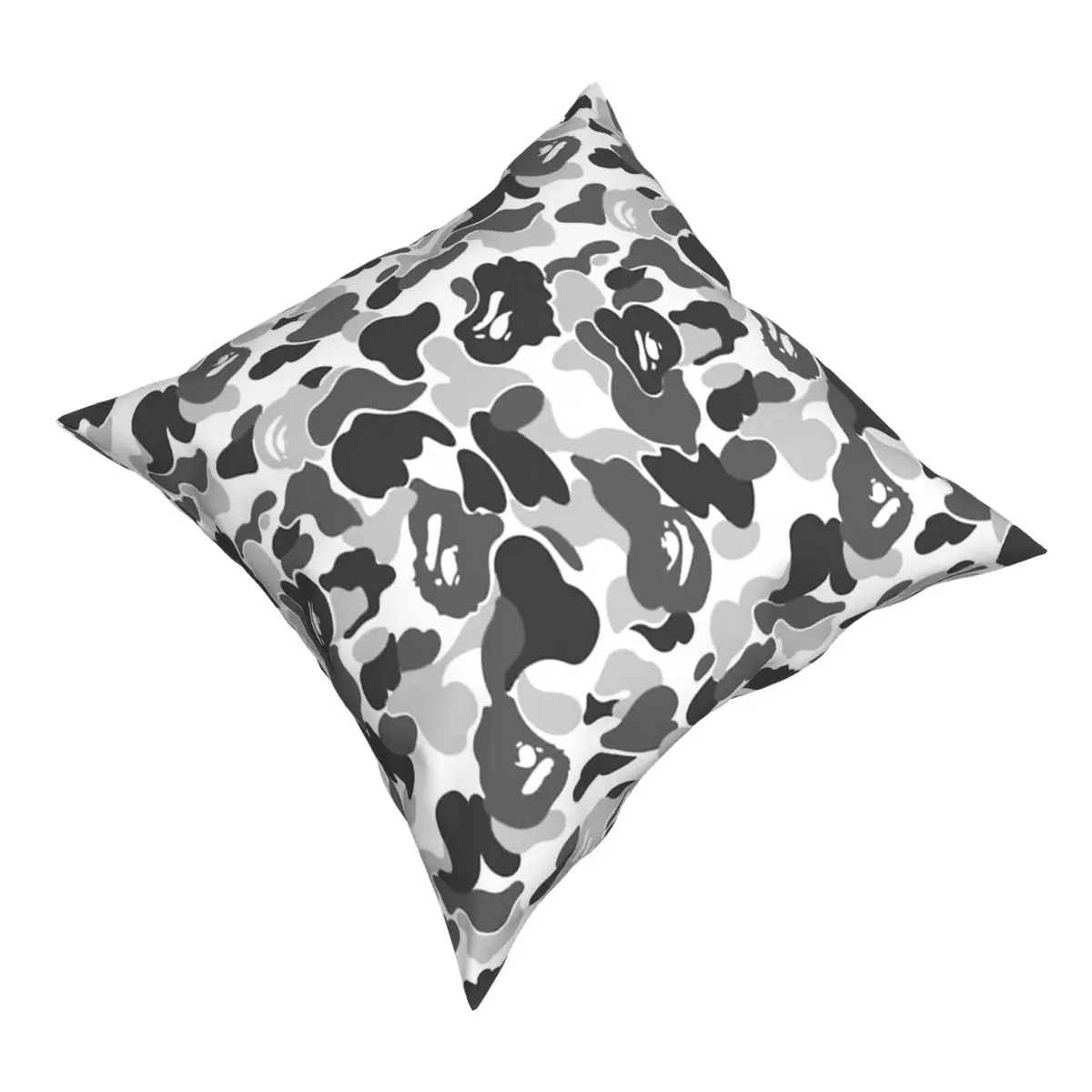 Bape Камуфляжный белый розовый Подушка Чехол с узором туфли-лодочки на молнии С