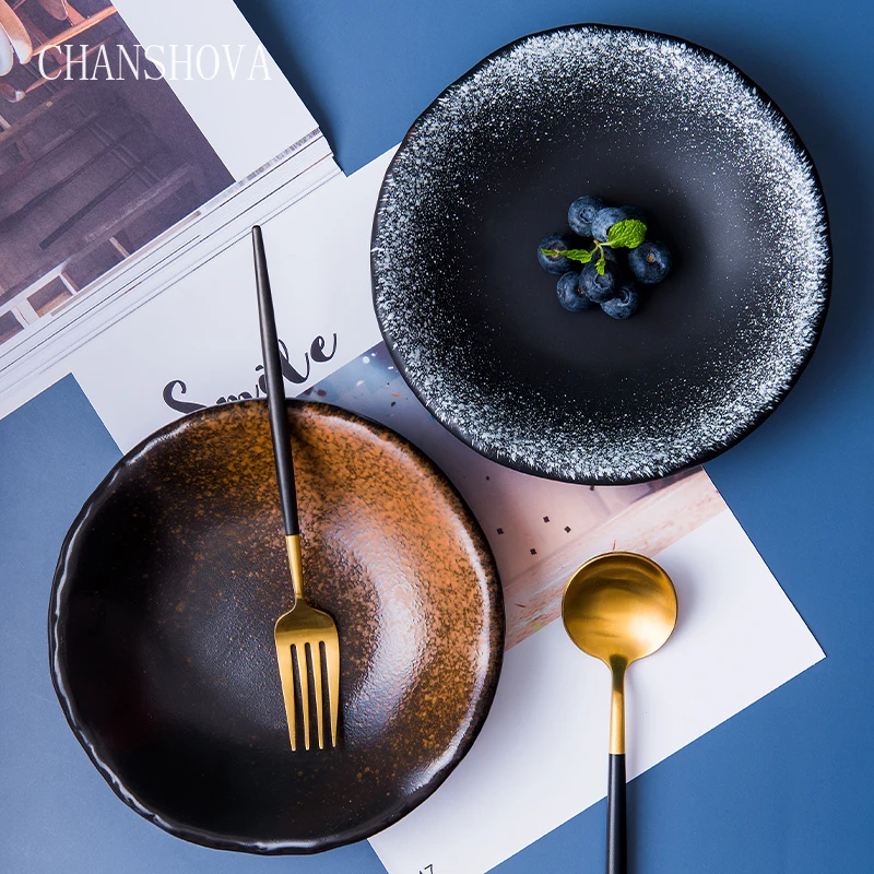 Традиционные китайские ретро керамические обеденные тарелки CHANSHOVA фарфоровый