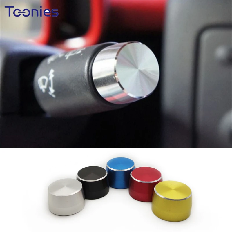 

metal Dial Lamp Switch Cover For Mercedes Smart Fortwo 451 2009-2014 Car Wiper Gear Cap Decorative Car Styling