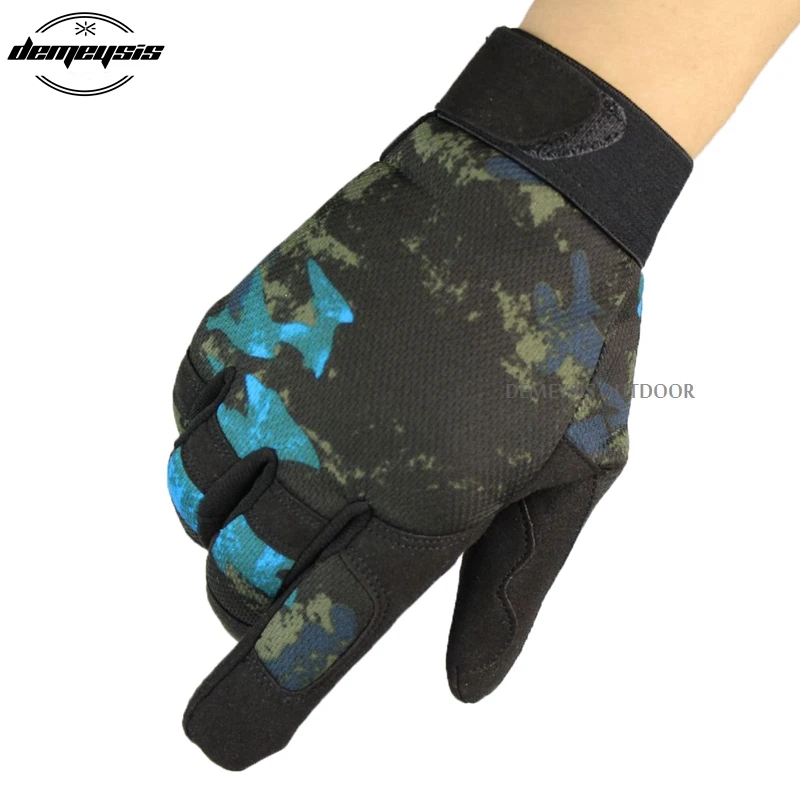 Полный палец Охотничьи перчатки анти-скольжения Пеший туризм для верховой езды