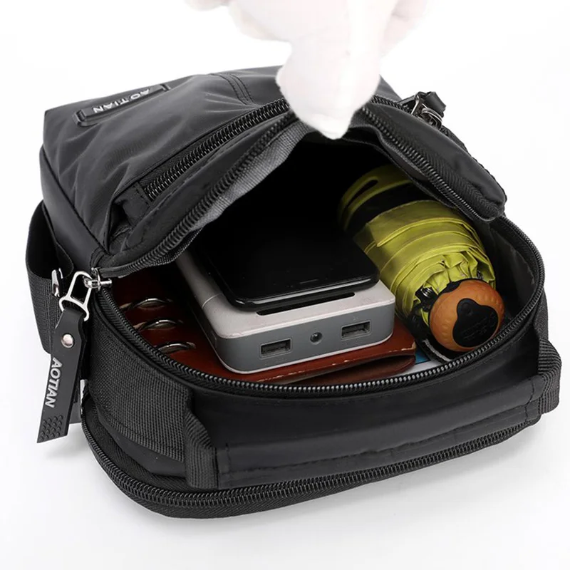 

Male's Shoulder Crossbody Bag Waterproof Messenger Bag for Men Daily Use Shoulder Strap Bag Men Bags Zipper Shoulder Handbags