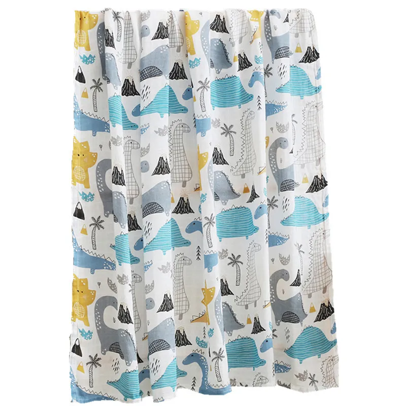 

120*110 Muslin Cotton Baby Swaddles Soft Newborn Blankets Bath Gauze Infant Wrap Sleepsack Stroller Cover Play Mat Baby Deken
