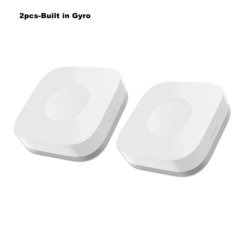 2PC-Built in Gyro Xiaomi Aqara умный беспроводной ZigBee переключатель Интеллектуальный переключатель приложение дистанционное управление Wi-Fi Подключение 1 банда ключ управление для M - Цвет: 2PC-Built in Gyro