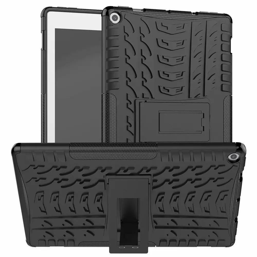 Чехол подставка для Amazon Kindle Fire HD 10 2019 гибридный прочный жесткий резиновый ПК