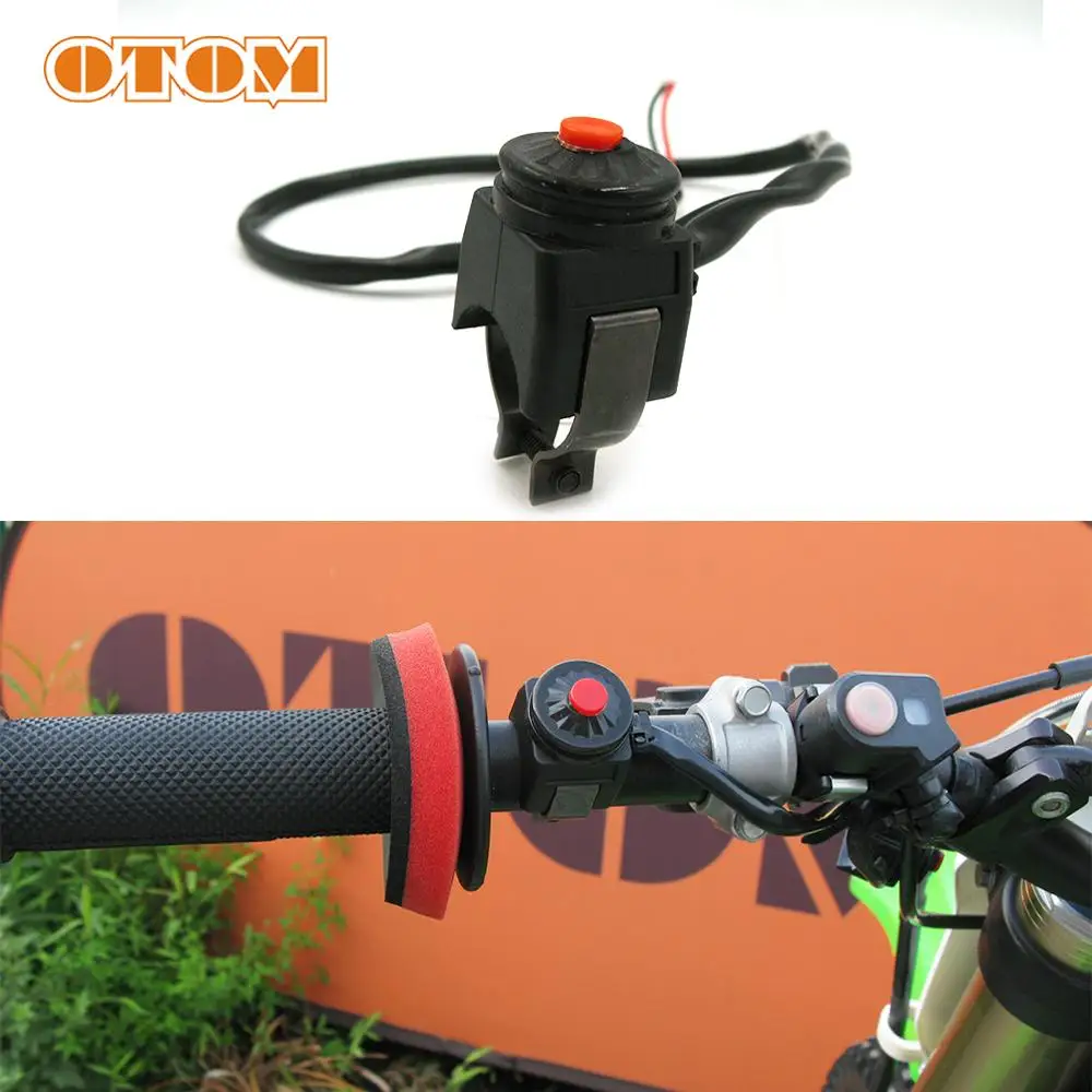 

OTOM Motorcycle Momentary Universal Normally Open Used to Engine Starter And Kill Switch For HONDA KTM YAMAHA KAWASAKI SUZUKI