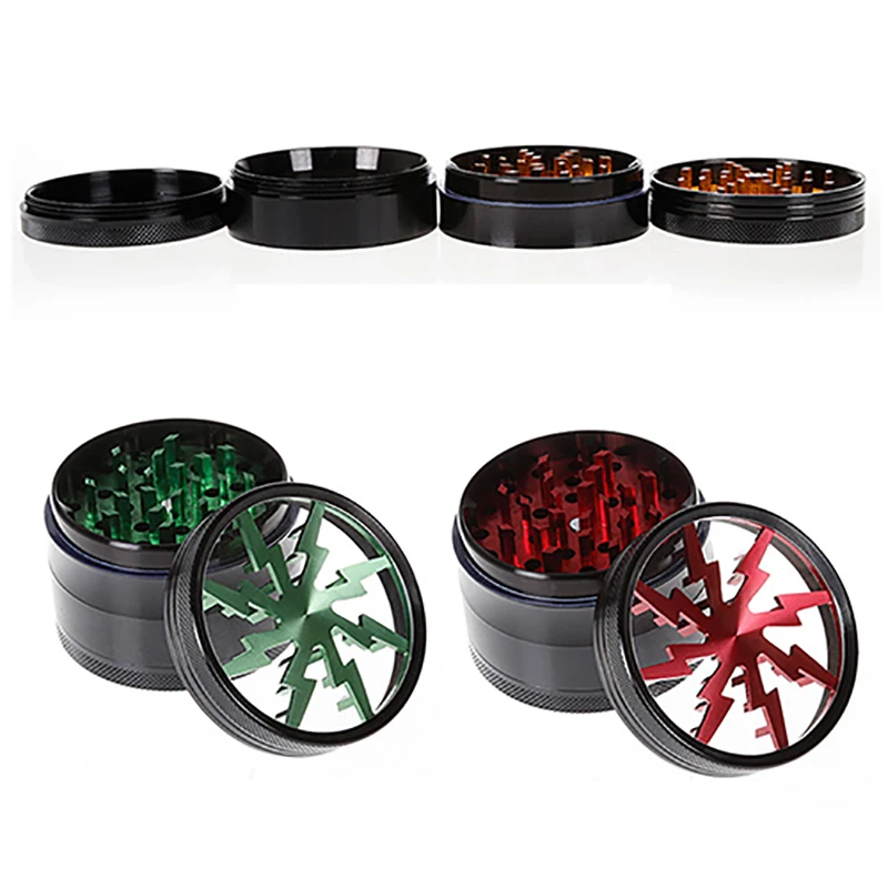 4-слойная измельчитель для табака травяной мельница 63 мм из алюминиевого сплава