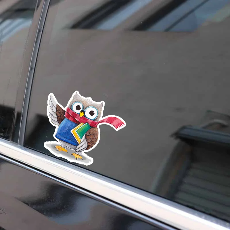DAWASARU милые наклейки для автомобиля аксессуары книг с изображением совы Декор