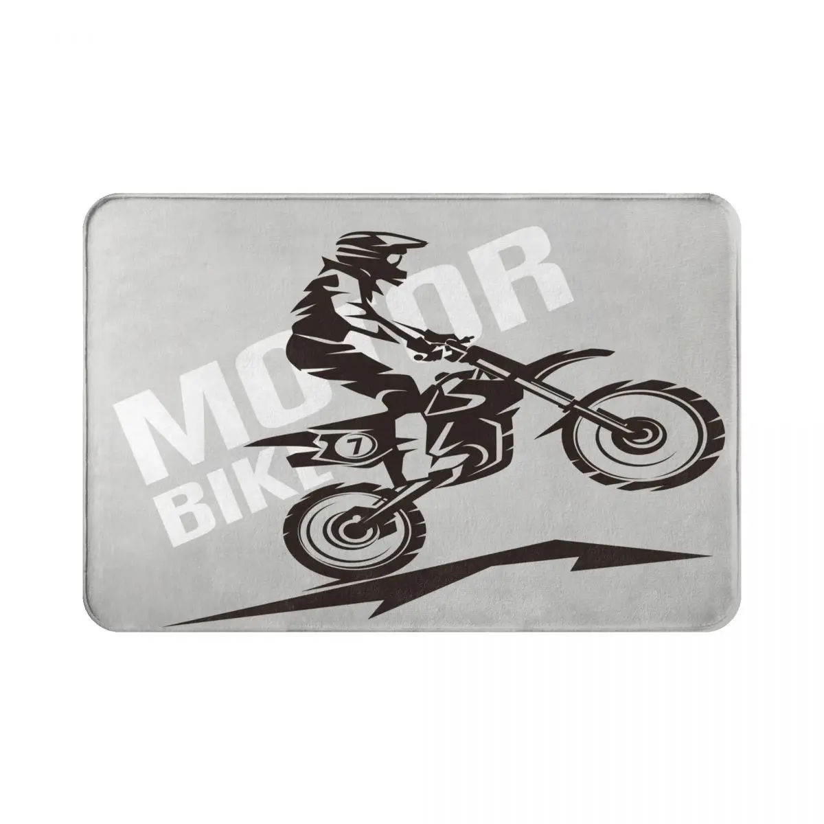 Кухонный напольный коврик декоративный дверной для мотокросса с принтом