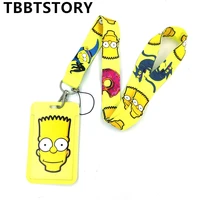 anime cartoon mobile phone straps lanyard keychain for keys credit card id holder badges cover keycord webbing necklace lanyards