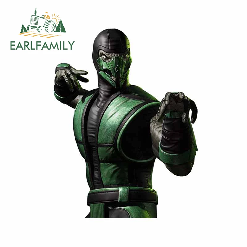 

EARLFAMILY 13cm x 10.1cm for Arcade Mortal Combat Smoke Car Stickers Motorcycle Cartoon RV Decal Windshield Motorcycle Graphics