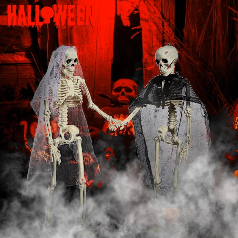 

2 шт., одноразовые украшения в виде черепа на Хэллоуин