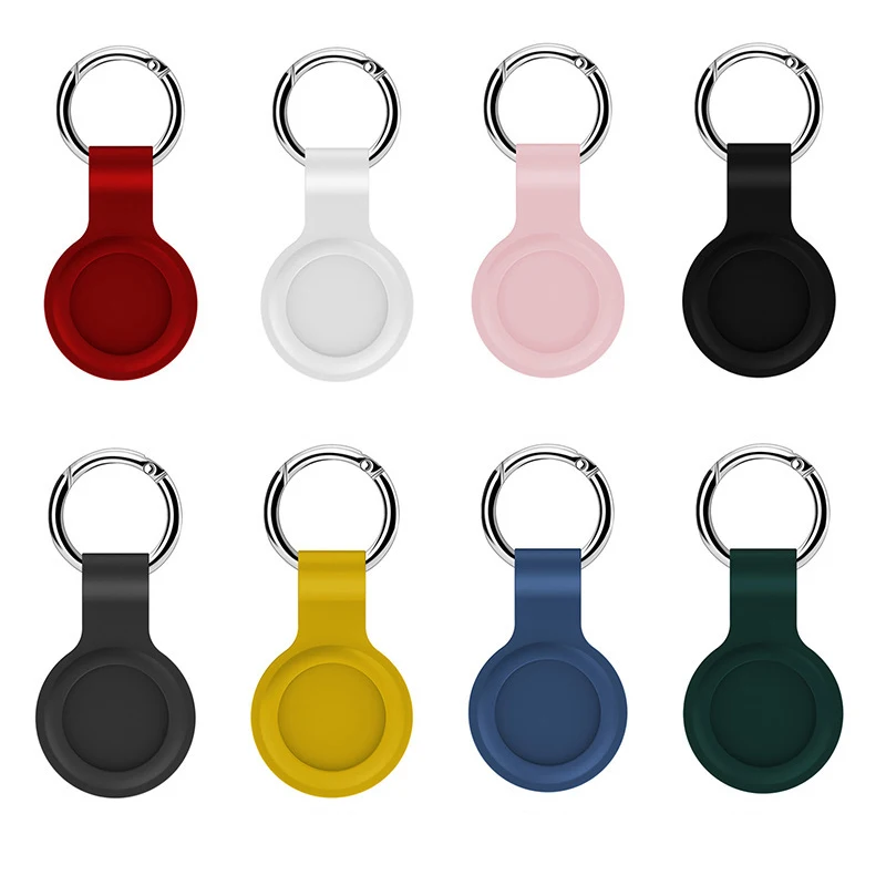 

Silicone Protective Case For AirTag Key Finder ( Location Tracker ) 2021 Anti-Scratch Anti-Lost Protective Cover with Keychain