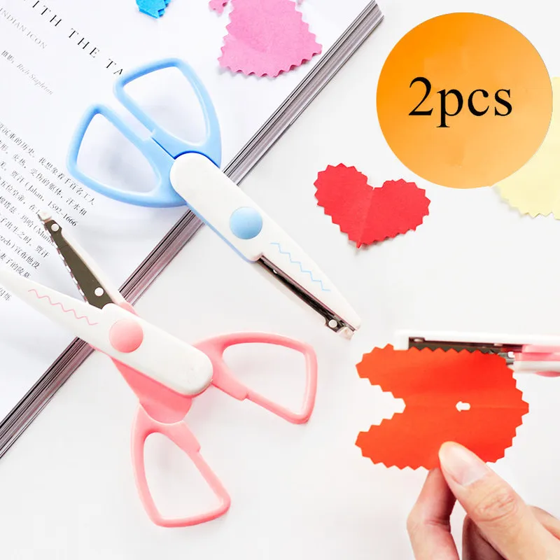 2 шт. металлические и пластиковые ножницы для скрапбукинга кружевные