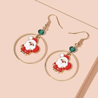 series santa earrings and earrings simple female ornaments