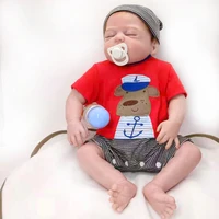 20 inch 50cm reborn doll toy reality touch soft silicone body rebirth baby boy cute bebe dolls childrens playmates gifts toys