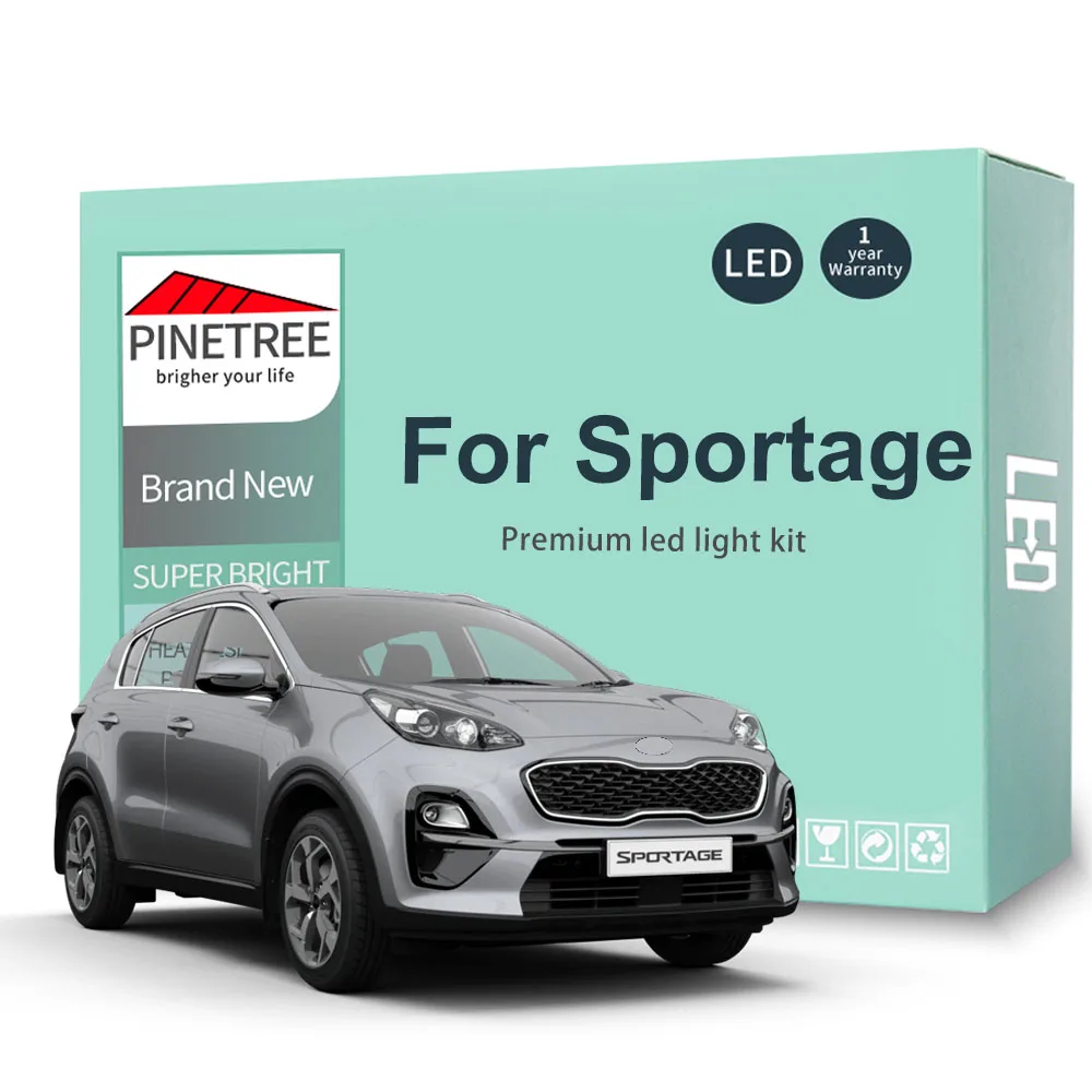 Комплект светодиодного освещения для салона Kia Sportage 2 3 4 2005-2015 2016 2017 2018