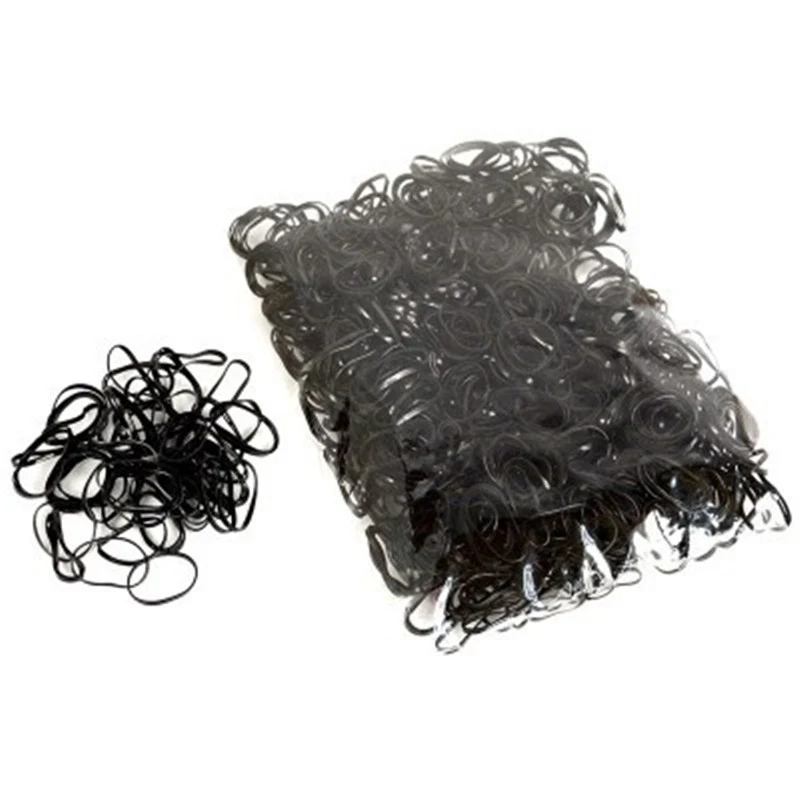 

1000pcs Transparent Hair Holder Rubber Hairband Rope Silicone Ponytail Holder Elastic TPU Tie Gum Rings Girls Hair Accessories