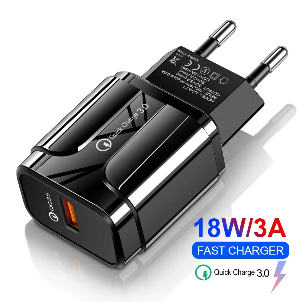 Сетевое зарядное устройство с USB-портом для iPhone 11 Xs X 8 7 Plus Samsung Xiaomi Huawei адаптер