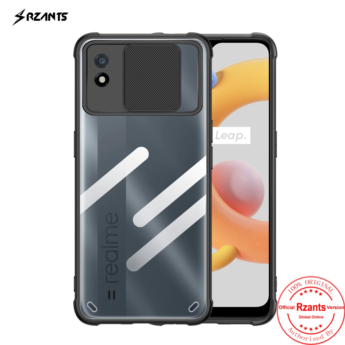 

Rzants For OPPO Realme C11 2021 Realme C20 Case [Lens Protection] Slim Crystal Clear Cover Double Soft Casing