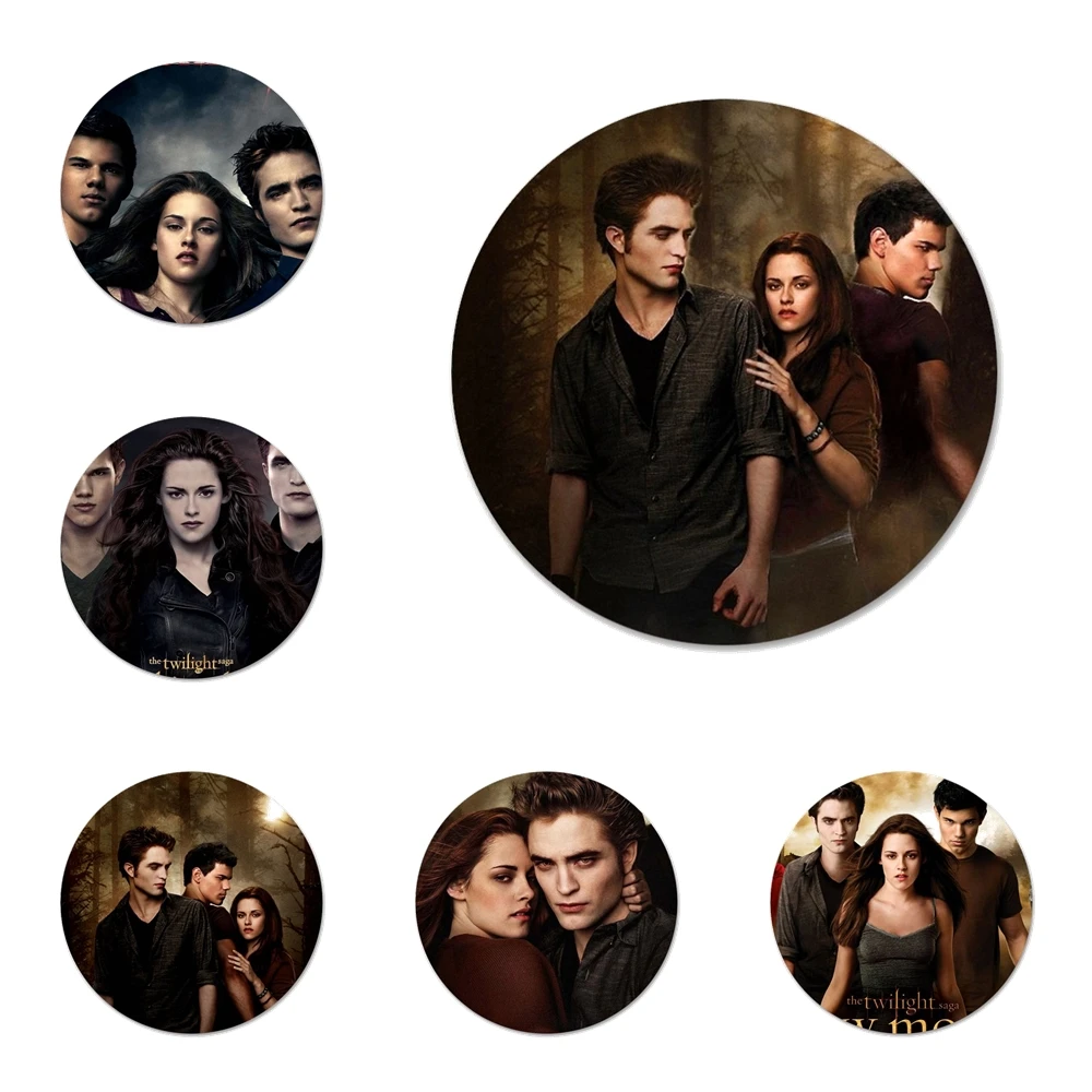 

58mm Twilight Saga Breaking Dawn 2 Icons Pins Badge Decoration Brooches Metal Badges For Clothes Backpack Decoration