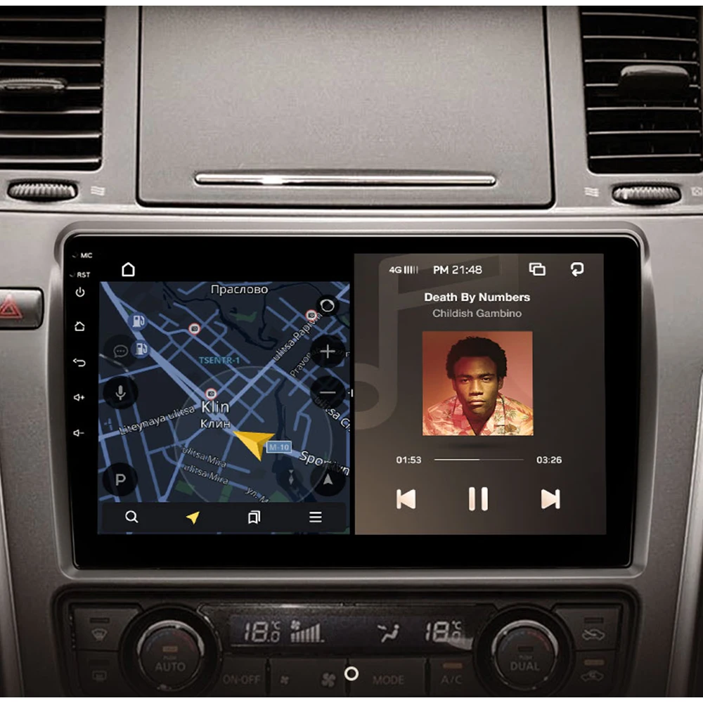 Автомобильный мультимедийный проигрыватель стерео GPS DVD радио навигация Android