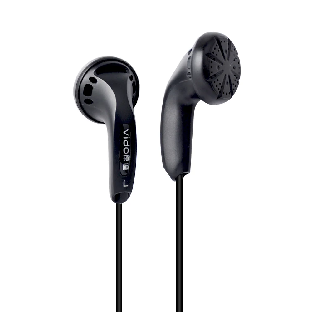 NICEHCK vido 3,5 мм вкладыши 32 Ом Динамический драйвер DJ HIFI гарнитура бас вкладыши MX500 для vido Pad MX500 PK2 EB2 ME80 B40 затычки для ушей - Цвет: Black no mic