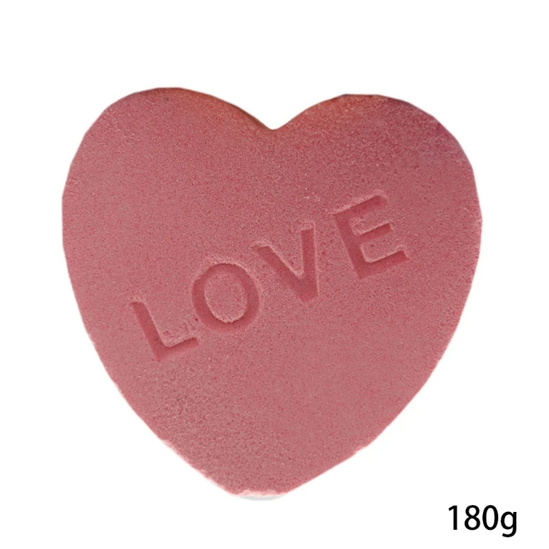 

Bubble Love heart Bath Bomb Natural Fizzy for Women Releases Color,Scent,Bubbles
