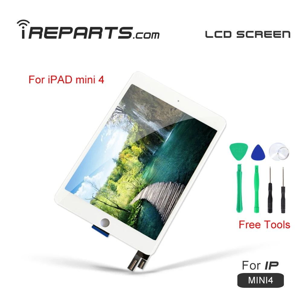 IREPARTS запчасть ЖК дисплей для iPad mini 4 Сенсорный экран A1538 A1550 Pantalla + Бесплатные