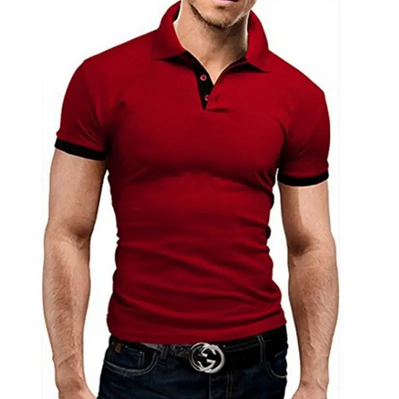 Ropa de Hombre Polo camisa 5xl hombres casual Delgado transpirable verano Polo camisa 10 цветов Hombre sólido manga corta
