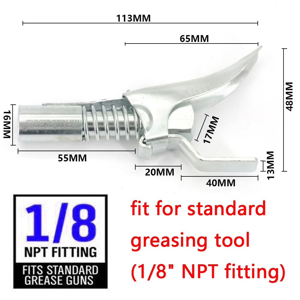 Смазочный шприц адаптер шланг Комплект пистолет муфта блокировки насадка Quick
