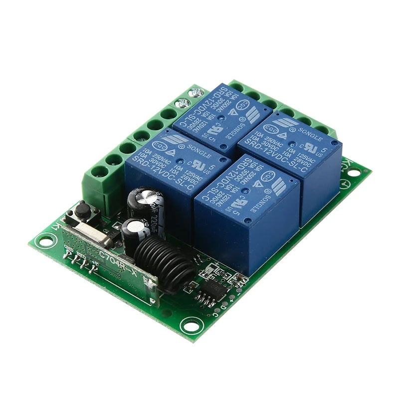 KTNNKG DC 12V 4CH беспроводной пульт дистанционного управления релейный модуль умный