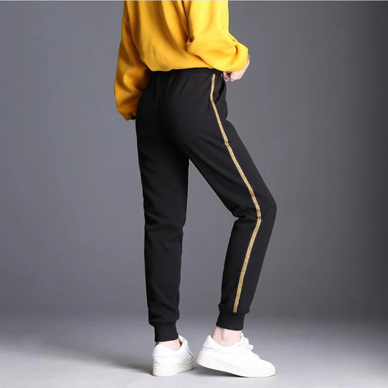 gold sequin leggings Babbytoro женские леггинсы плюс бархат зимний толстый флис спортивный костюм для бега Блестящий золотистый Серебристый плюс Джеггинсы черный 4xl 3xl S - Цвет: gold sequin leggings