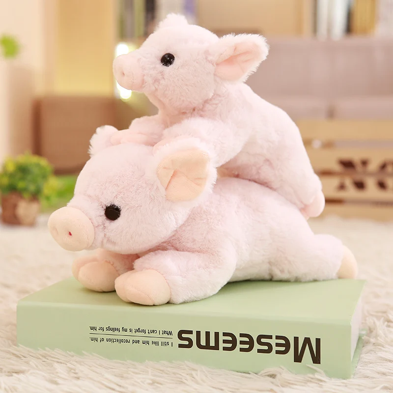 

24/30cm Lmitation Pink Cute Pig Plush Toys Stuffed Soft Lifelike Animals Pillow Doll For Kids Girls Friends Birthday Gifts