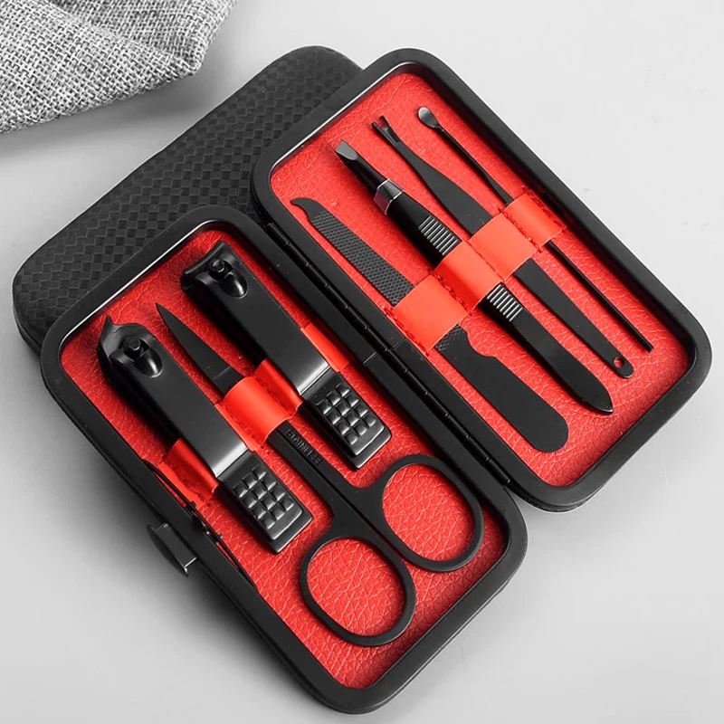 7 шт набор комплект ножниц для маникюра и педикюра Портативный путешествия