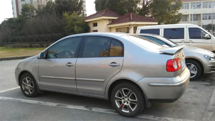 Спойлер для Polo 2003 2009 Volkswagen sedan спойлер ABT из АБС пластика цвет заднего крыла