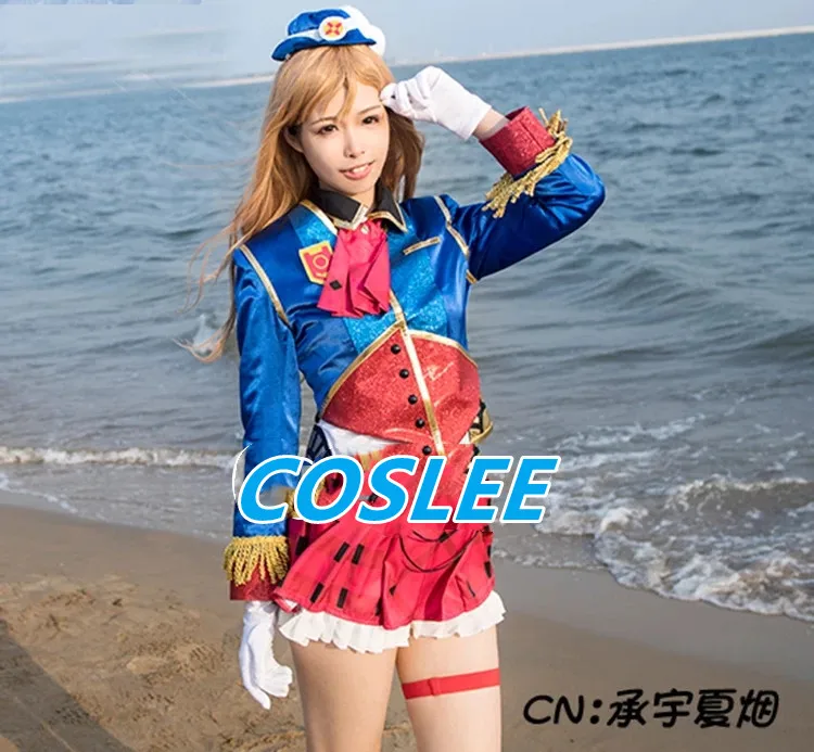 

COSLEE аниме LoveLive!Sunshine!Kunikida Hanamaru Косплей Костюм счастливечерние поезд Aqours Пробуждение униформа