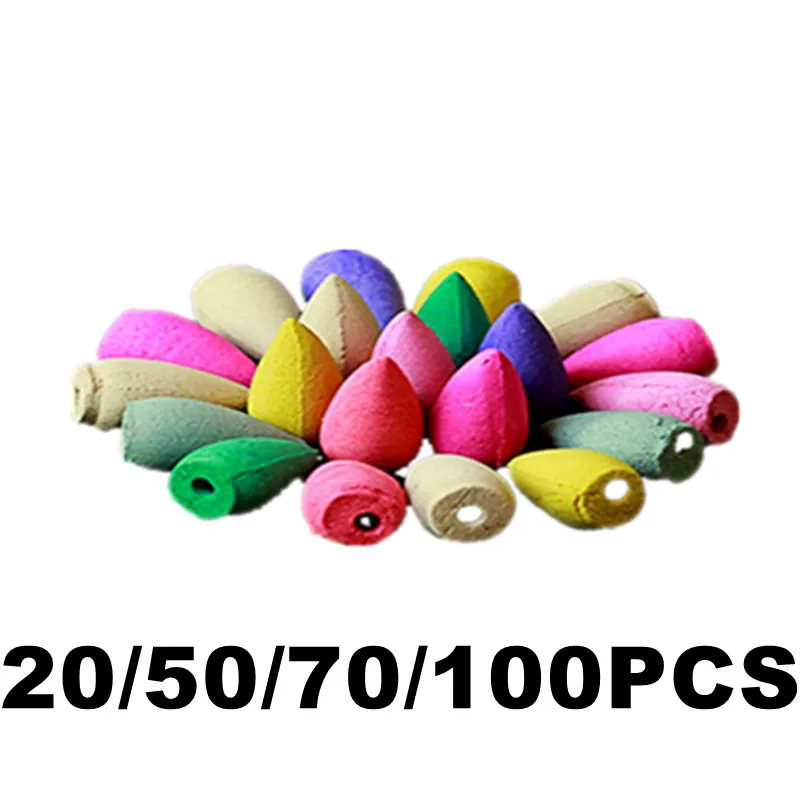 Natural Sandalwood Mixed Backflow Waterfall INCENSE Cones Fragrant Grain Aromatic Use In Zen Buddhism Temple Meditation Yoga | Дом и сад