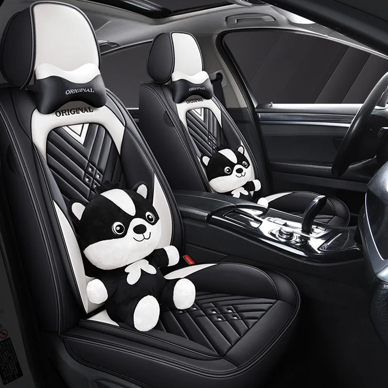

HeXinYan Leather Universal Car Seat covers for Kia all model ceed sportage sorento spectra optima cerato picanto soul rio carens