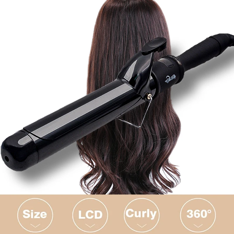 Щипцы для завивки волос профессиональные щипцы 19/22/25/28/32/38 мм ЖК цифровой ролик