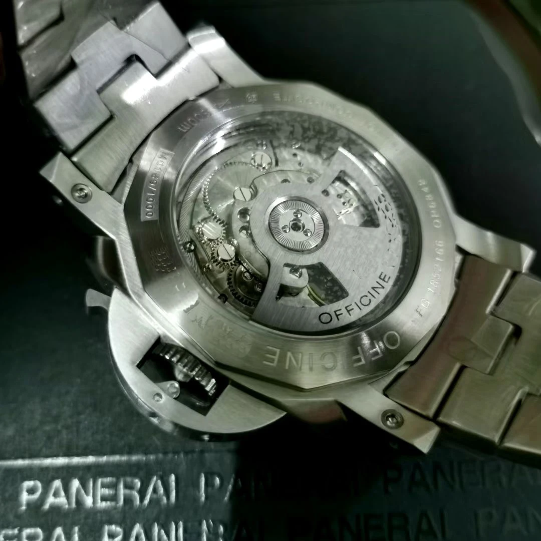 

44mm Luxury Brand New Men Automatic Mechanical Sapphire Stainless Steel White Dial 1950 Acciaio 3 Days Luminous Watch