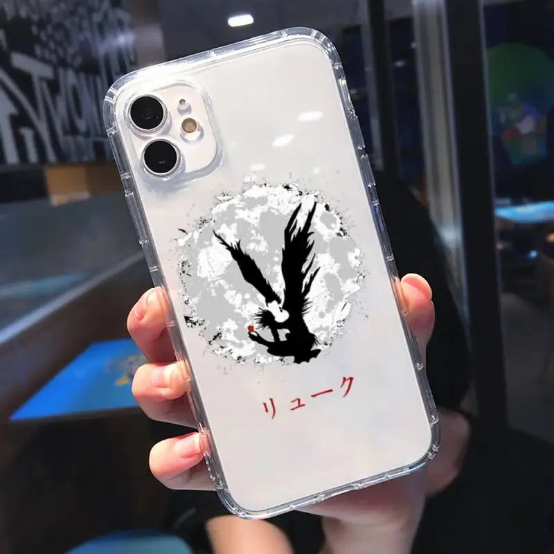 

Anime Manga Death Note Ryuk Phone Case Transparent soft For iphone 5 5s 5c se 6 6s 7 8 11 12 plus mini x xs xr pro max