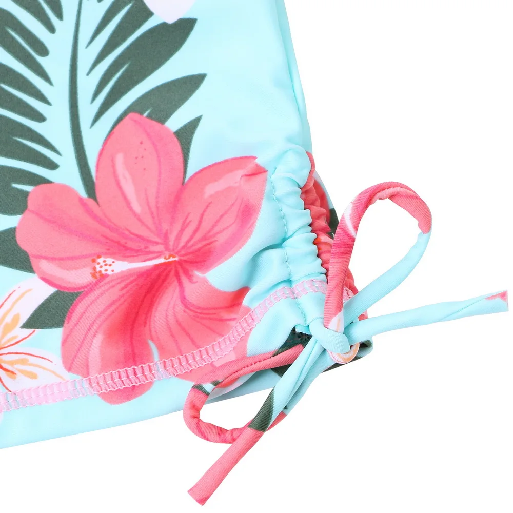 

BAOHULU Girls 2Pcs Suits Sleeveless Tankini Set Flower Swimsuit Bikini UPF 50+ Sun Protection Coat Swimwear 4-12Y Girl Swimming