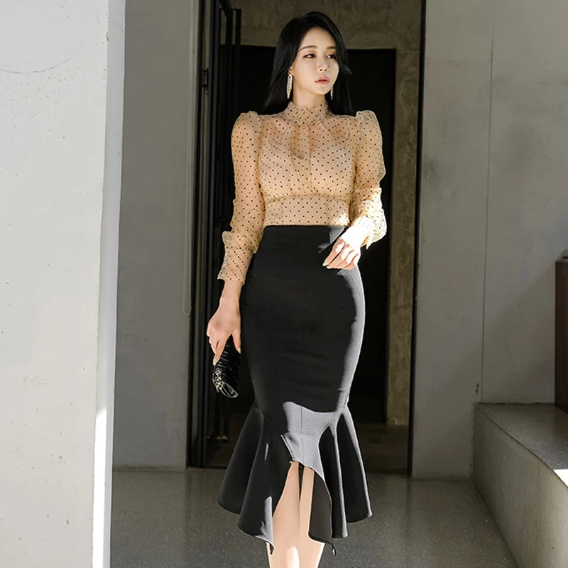 HAMALIEL модный сексуальный женский комплект из 2 предметов Корейская Весенняя