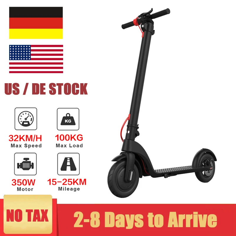 

X7 Adult Folding Electric Scooter 8.5Inch Wheel 350W 36V 6.4AH Longboard E-scooter Mobility Balance Skateboard Step Patinete
