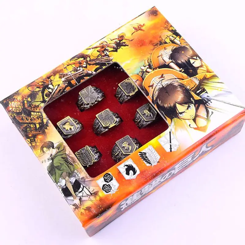 Набор колец из атаки на Титанов игрушки для косплея реквизит Хэллоуина вечеринки